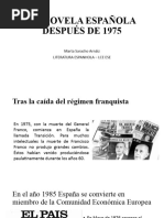 La Literatura Despues de 1975