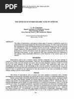 Efeitos Do Acido Cloridrico em Argamassas de Cimento