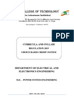 M.E. - Power System Engineering