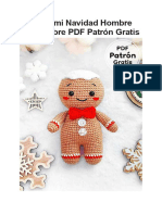 Amigurumi Navidad Hombre de Jengibre PDF Patron Gratis