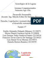 Derecho, Legislación y Normatividad Ambiental para El Desarrollo Sustentable