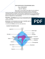 Evolutionary Significance of Trochophore Larva Paper: ZOOACOR03T Unit:05 - Mollusca