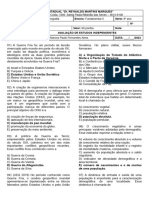 8º Ano - Avaliação de Estudos Independentes - E.E.D.R.M.M - Corrigido