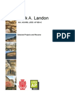 Portfolio of Mark A. Landon, AIA. NCARB, LEED AP BD+C 