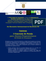 Concurso Poesía. Ug. 3er Encuentro Internacional de Escritores. 8 de Junio 2023.