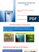 Diplomado Gestión Del Agua: Modulo I. Calidad de Agua y Tecnologías de Tratamiento