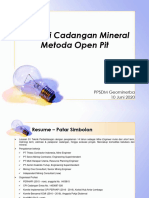 Materi Webinar Open Pit / Tambang Terbuka