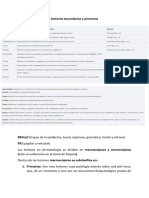 Lesiones Secundarias y Primarias