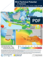 Technical Potential For Offshore Wind in Indonesia Map