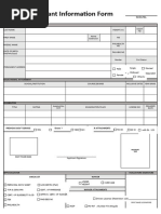 BFP Applicant Information Form