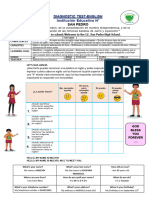 INGLES 1° Evaluación Diagnóstica