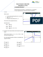 Ficha de Trabalho 4 2023/2024 Matemática A Limites e Assíntotas (Revisões) 12º Ano