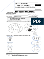 Examen Bimestral 4to. Bimestre 3 Años.