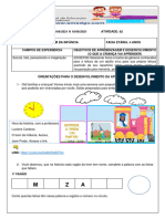 Roteiro de Atividades 4 Anos - 14 A 18 de Junho