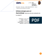 ESPAÑOL I Ejercicios de Auto Evaluación de La Unidad III