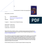 A Systematic Review of Psychosocial Interventions For Children and Young People With Epilepsy