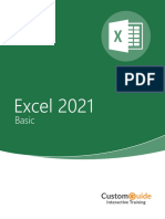 Excel 2021 Basic Student Guide