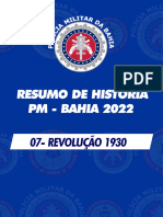 Resumo de Historia Revolucao de 1930 PM BA Soldado 2022