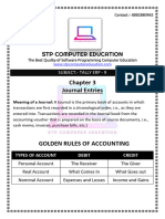 Chapter - 3 Journal Entries Part 1