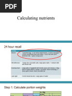 Calculating Nutrients