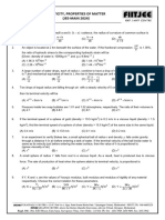 SR Physics Revision - ELASTICITY, PROPERTIES OF MATTER - Mains - CPP (PGSS)