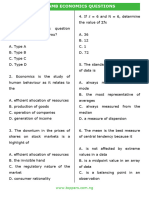 Jamb Economics Past Questions - Removed