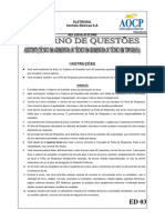 Instruções: Eletrosul Centrais Elétricas S.A