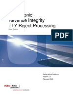 Sabre Sonic Revenue Integrity - TTY Reject Processing - User Guide v1 - 1