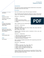 Sequence Words Worksheet