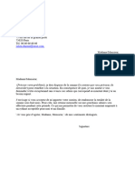 Lettre de Demande Davance Sur Salaire