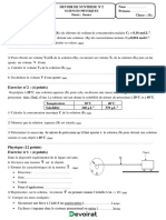 Devoir de Synthèse N°2 - Sciences Physiques - 1ère AS (2022-2023) MR BARHOUMI EZZEDINE