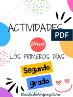 Actividades: Los Primeros Días