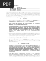 Formato de Tutela Estabilidad Laboral Por Ser Prepensionado