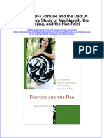 Ebook Ebook PDF Fortune and The Dao A Comparative Study of Machiavelli The Daodejing and The Han Feizi All Chapter PDF Docx Kindle