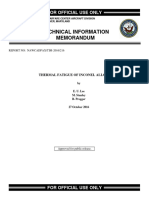 Thermal Fatigue of Inconel Alloy Da718