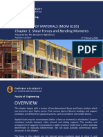 Chapter 1 - Shear Forces and Bending Moments