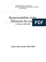 Responsabilité Civile Éléments de Cours