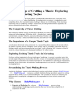 Interesting Thesis Topics Marketing