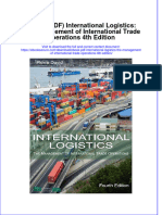 Ebook Ebook PDF International Logistics The Management of International Trade Operations 4Th Edition All Chapter PDF Docx Kindle