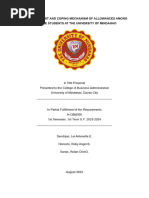 Mismanagement and Coping Mechanism of Allowances Among College Students at The University of Mindanao