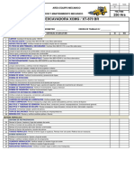 Plan de Mantenimiento PM01 - Retroexcavadora XCMG - XT 870 BR