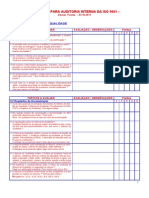 Check List para Auditoria Interna Da Iso 9001-2000