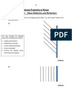 Worksheet - Wavefront Diagrams - Wave Reflection and Refraction