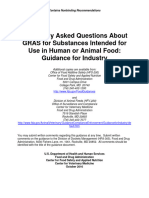 Frequently Asked Questions About GRAS For Substances Intended For Use in Human or Animal Food Guidance For Industry PDF