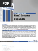 Final Income Tax