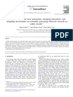 Influences of Online Store Perception, Shopping Enjoyment and Shopping Involvement On Consumer Patronage Behavior Towards An Online Retailer