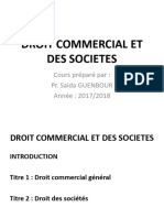 Pr. GUENBOUR Saida DROIT COMMERCIAL ET DES SOCIETES