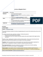 c1 Advanced Reading and Use of English Part 4