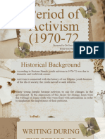 Period of Activism Report