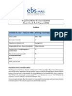 Giacomin O. Business Plan Project - A2S4